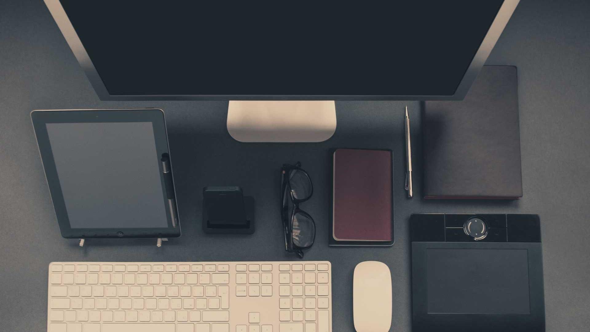 Water ripples and technology overlay